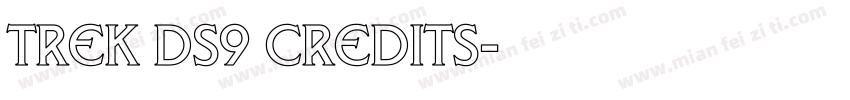 Trek ds9 credits字体转换